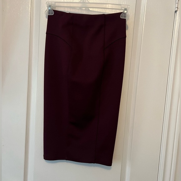 Zara plum form fitting skirt - Picture 2 of 3